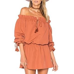 Tularosa Revolve Falon Mini Dress in Terracotta Size Small